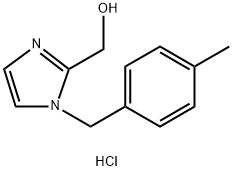 [1-(4-methylbenzyl)-1H-imidazol-2-yl]methanol hydrochloride,1185295-37-7,结构式