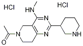 1-(4-甲基氨基-2-哌啶-3-基-7,8-二氢-5H-吡啶并[4,3-D]嘧啶-6-基)-乙酮 二盐酸盐, 1185295-49-1, 结构式