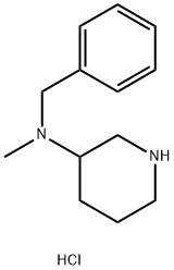 N-苄基-N-甲基哌啶-3-胺盐酸盐,1185296-10-9,结构式