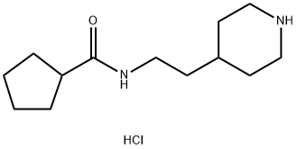 Cyclopentanecarboxylic acid (2-piperidin-4-yl-ethyl)-amide hydrochloride|N-(2-(哌啶-4-基)乙基)环戊烷甲酰胺盐酸盐