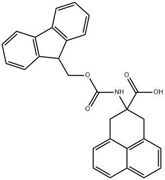 Fmoc-DL-2-amino-1,3-dihydro-phenalene-2-carboxylic acid,1185296-33-6,结构式