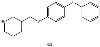 3-[(4-PHENOXYPHENOXY)METHYL]PIPERIDINEHYDROCHLORIDE 化学構造式