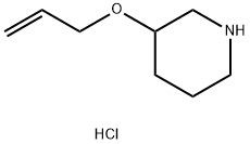 3-(Allyloxy)piperidine hydrochloride 化学構造式