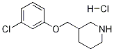 3-[(3-CHLOROPHENOXY)METHYL]PIPERIDINEHYDROCHLORIDE Structure