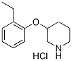2-Ethylphenyl 3-piperidinyl ether hydrochloride,1185297-95-3,结构式
