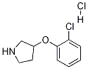 3-(2-氯苯氧基)-吡咯烷盐酸盐, 1185298-15-0, 结构式