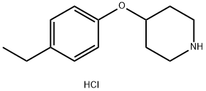 4-(4-Ethylphenoxy)piperidine hydrochloride,1185298-66-1,结构式