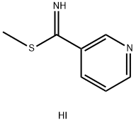 S-甲基 吡啶-3-碳硫亚胺碘化氢盐, 1185298-67-2, 结构式