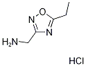 (5-ethyl-1,2,4-oxadiazol-3-yl)methylamine hydrochloride 化学構造式