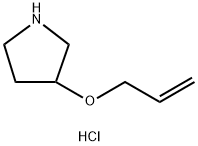 3-(丙-2-烯-1-基氧基)吡咯烷盐酸盐, 1185299-07-3, 结构式