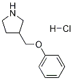 3-(PHENOXYMETHYL)PYRROLIDINE HYDROCHLORIDE Structure