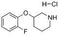 3-(2-FLUOROPHENOXY)PIPERIDINE HYDROCHLORIDE Struktur