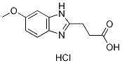 3-(6-甲氧基-1H-苯并[D]咪唑-2-基)丙酸盐酸盐,1185299-60-8,结构式