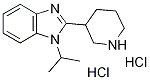 1-Isopropyl-2-piperidin-3-yl-1H-benzoimidazoledihydrochloride Structure