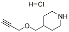 4-[(2-Propynyloxy)methyl]piperidine hydrochloride 结构式