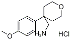 C-[4-(4-Methoxy-phenyl)-tetrahydro-pyran-4-yl]-methylamine hydrochloride Structure