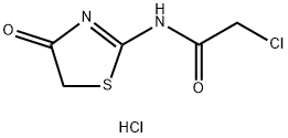 2-Chloro-N-(4-oxo-4,5-dihydro-thiazol-2-yl)-acetamide hydrochloride Structure