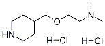 N,N-Dimethyl-2-(4-piperidinylmethoxy)-1-ethanamine dihydrochloride,1185301-23-8,结构式