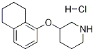 3-(5,6,7,8-TETRAHYDRO-1-NAPHTHALENYLOXY)PIPERIDINE HYDROCHLORIDE Structure