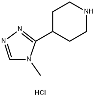 4-(4-Methyl-4H-[1,2,4]triazol-3-yl)-piperidinedihydrochloride,1185301-61-4,结构式