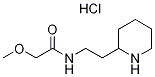 2-Methoxy-N-(2-piperidin-2-yl-ethyl)-acetamidehydrochloride 结构式