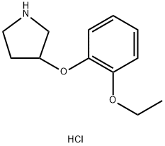 3-(2-ETHOXYPHENOXY)PYRROLIDINE HYDROCHLORIDE 化学構造式