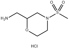 (4-(Methylsulfonyl)Morpholin-2-yl)MethanaMine hydrochloride Struktur