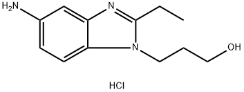 3-(5-Amino-2-ethyl-benzoimidazol-1-yl)-propan-1-ol dihydrochloride,1185302-02-6,结构式