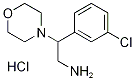 2-(3-氯苯基)-2-(吗啉-4-基)乙烷-1-胺盐酸,1185302-32-2,结构式