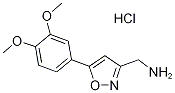 {[5-(3,4-dimethoxyphenyl)isoxazol-3-yl]methyl}amine hydrochloride, 1185302-47-9, 结构式