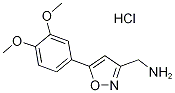 {[5-(3,4-dimethoxyphenyl)isoxazol-3-yl]methyl}amine hydrochloride Structure