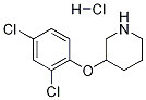 3-(2,4-二氯苯氧基)哌啶盐酸盐, 1185302-73-1, 结构式