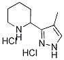 2-(4-Methyl-1H-pyrazol-3-yl)-piperidinedihydrochloride Structure