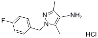 1-(4-Fluoro-benzyl)-3,5-dimethyl-1H-pyrazol-4-ylamine hydrochloride Structure