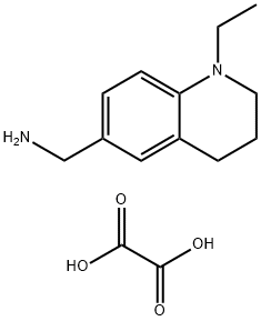 C-(1-Ethyl-1,2,3,4-tetrahydro-quinolin-6-yl)-methylamine oxalate Struktur
