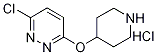 3-氯-6-(4-哌啶基氧基)哒嗪盐酸盐, 1185307-15-6, 结构式