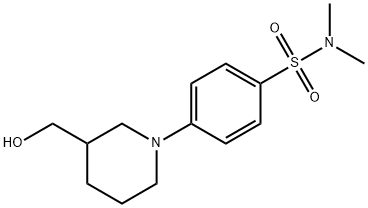 4-(3-(hydroxyMethyl)piperidin-1-yl)-N,N-diMethylbenzenesulfonaMide, 98+% C14H22N2O3S, MW: 298.40|4-[3-(羟基甲基)-1-哌啶基]-N,N-二甲基苯磺酰胺