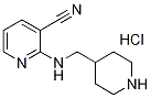 2-[(4-哌啶基甲基)氨基]-3-吡啶甲腈盐酸盐,1185307-76-9,结构式