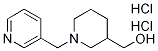 (1-Pyridin-3-ylMethyl-piperidin-3-yl)-Methanol dihydrochloride, 98+% C12H20Cl2N2O, MW: 279.21|1-(3-吡啶基甲基)-3-哌啶甲醇盐酸盐