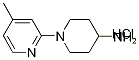 1-(4-甲基-2-吡啶基)-4-哌啶胺盐酸盐,1185308-02-4,结构式