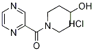 (4-羟基-1-哌啶基)-2-吡嗪基甲酮盐酸盐, 1185309-12-9, 结构式