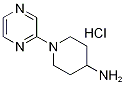 1-(2-吡嗪基)-4-哌啶胺盐酸盐,1185309-71-0,结构式