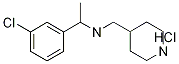 N-[1-(3-氯苯基)乙基]-4-哌啶甲胺盐酸盐, 1185309-93-6, 结构式