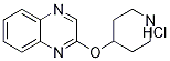 2-(ピペリジン-4-イルオキシ)キノキサリン塩酸塩 化学構造式
