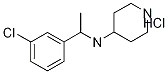 N-[1-(3-氯苯基)乙基]-4-哌啶胺盐酸盐 结构式