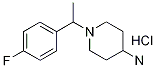 1-[1-(4-氟苯基)乙基]-4-哌啶胺盐酸盐 结构式