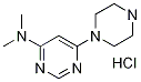 N,N-二甲基-6-(1-哌嗪基)-4-嘧啶胺盐酸盐, 1185310-57-9, 结构式