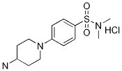 4-(4-氨基-1-哌啶基)-N,N-二甲基苯磺酰胺盐酸盐 结构式