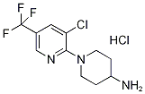 1-[3-氯-5-(三氟甲基)-2-吡啶基]-4-哌啶胺盐酸盐,1185310-97-7,结构式