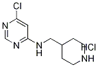 6-氯-N-(4-哌啶基甲基)-4-嘧啶胺盐酸盐,1185311-52-7,结构式